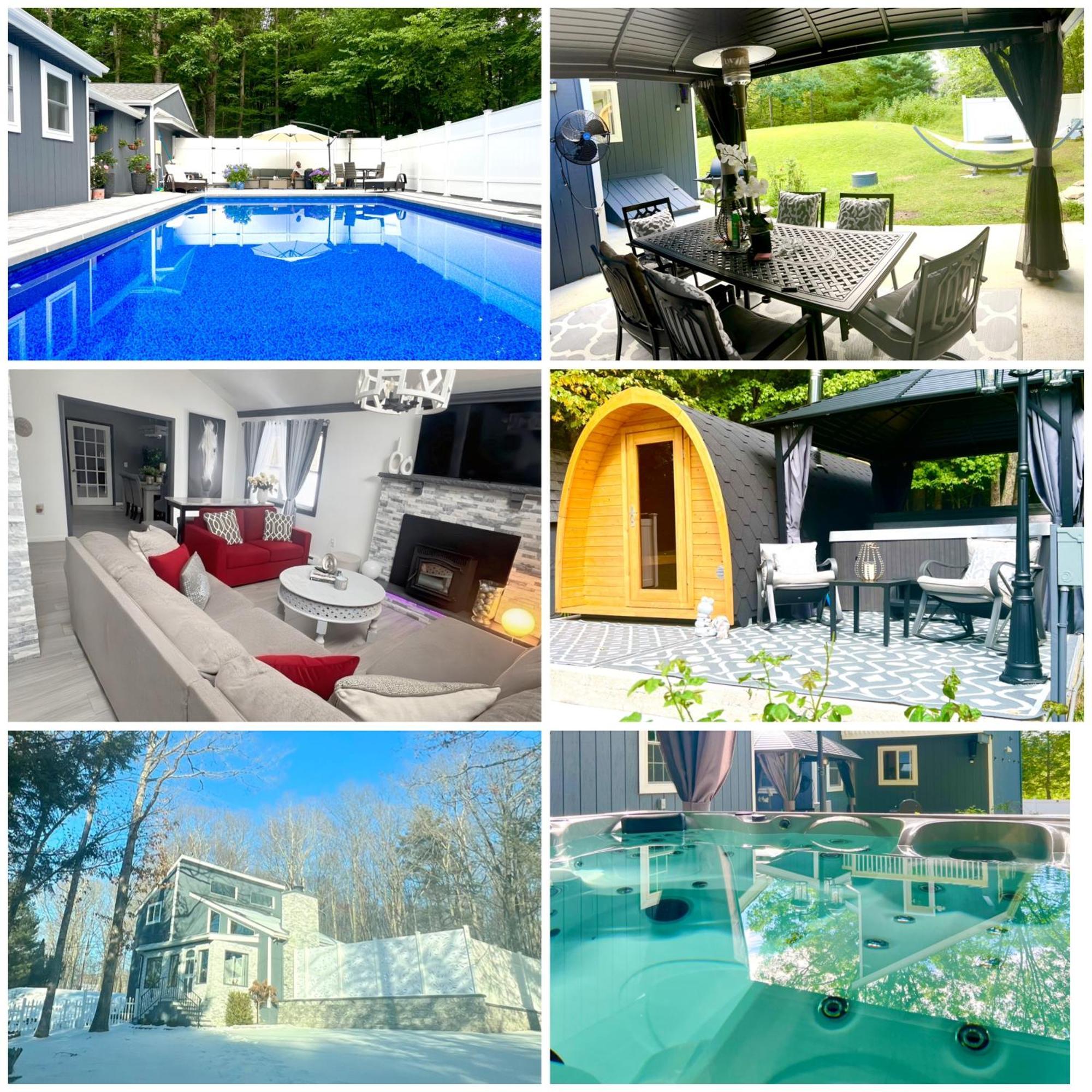 Amazing Poconos House . Sauna/Hot Tub/Private Pool إيست سترودسبورغ المظهر الخارجي الصورة